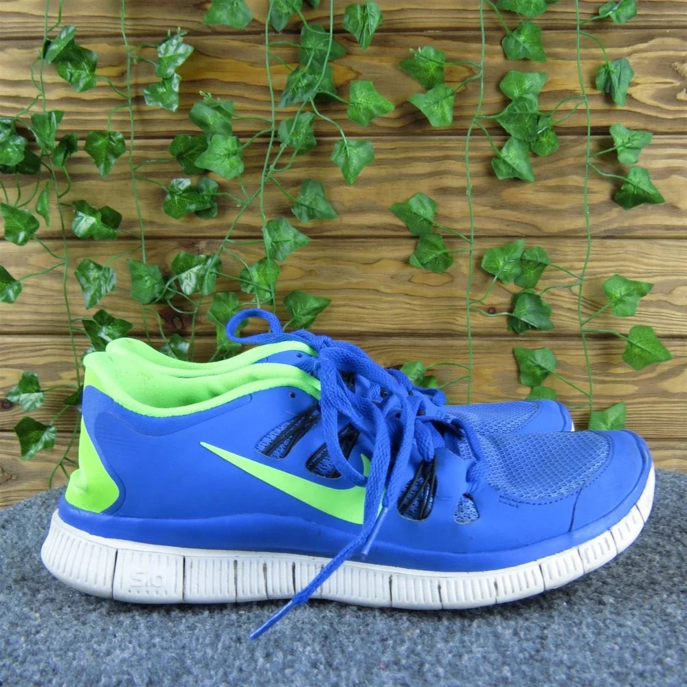 Nike Women Free 5.0 Sneaker Blue Synthetic Sz 9 Medium  Used 2025_3